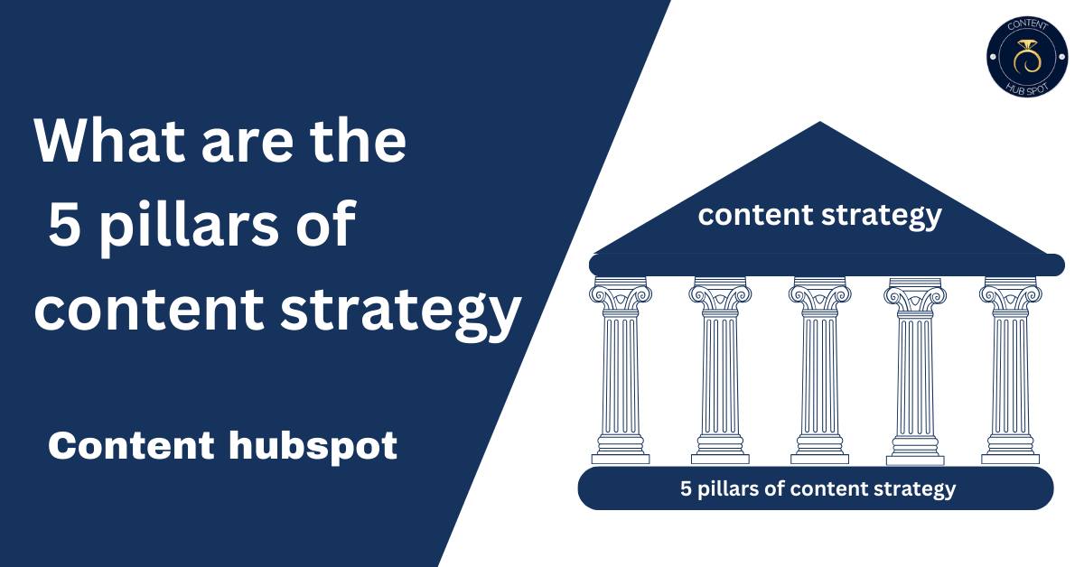 What are the 5 pillars of content strategy?