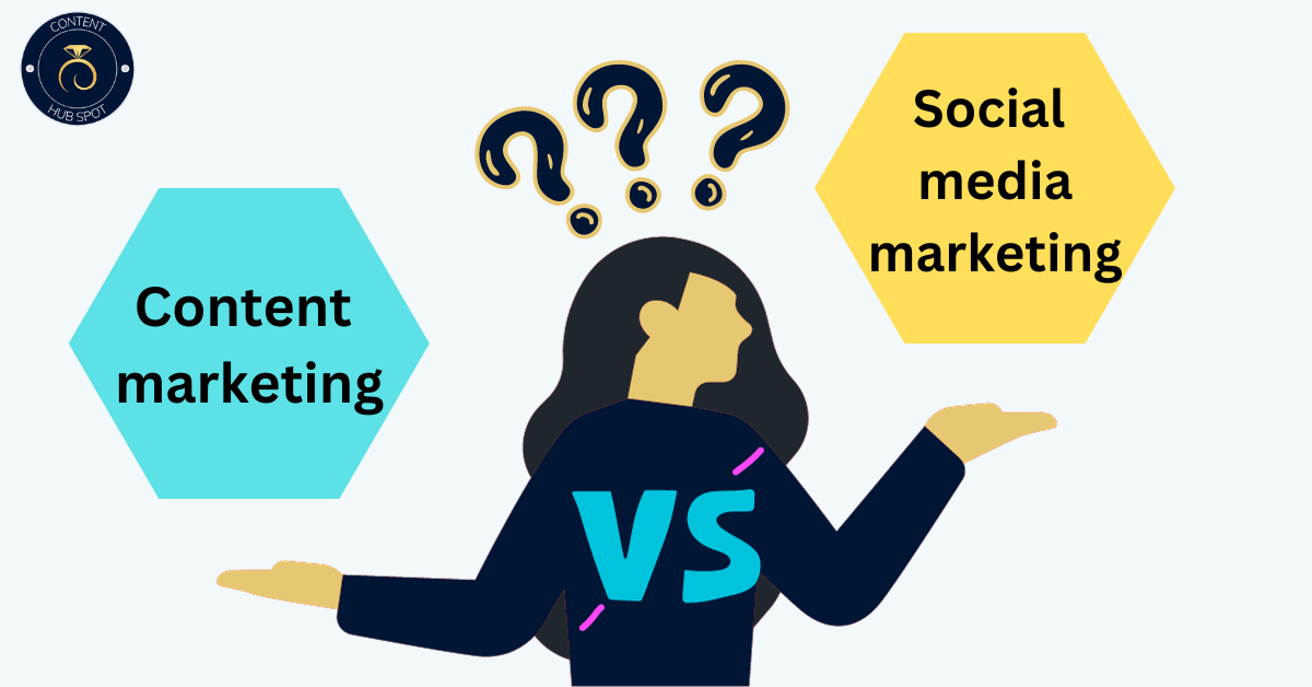 What is the difference between content marketing and social media Marketing?