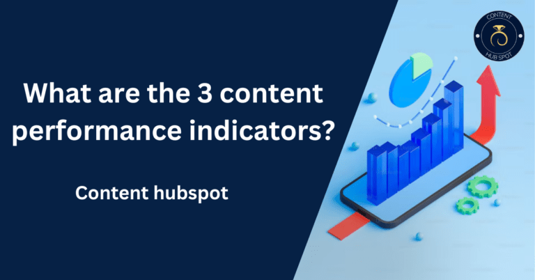 What are the 3 content performance indicators?